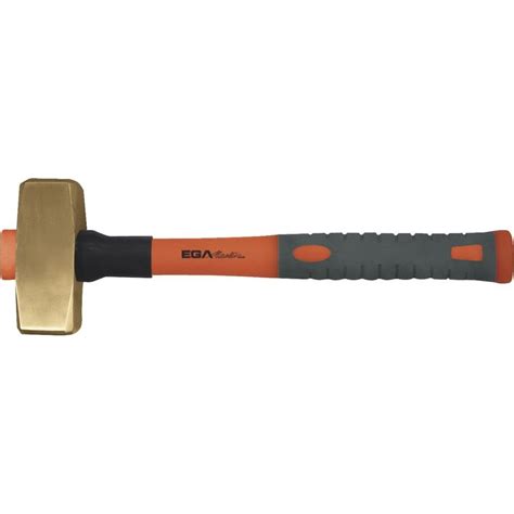 EGA Master STONE WEDGE HAMMER 1 KG FIBERGLASS HANDLE NON SPARKING Cu-Be.