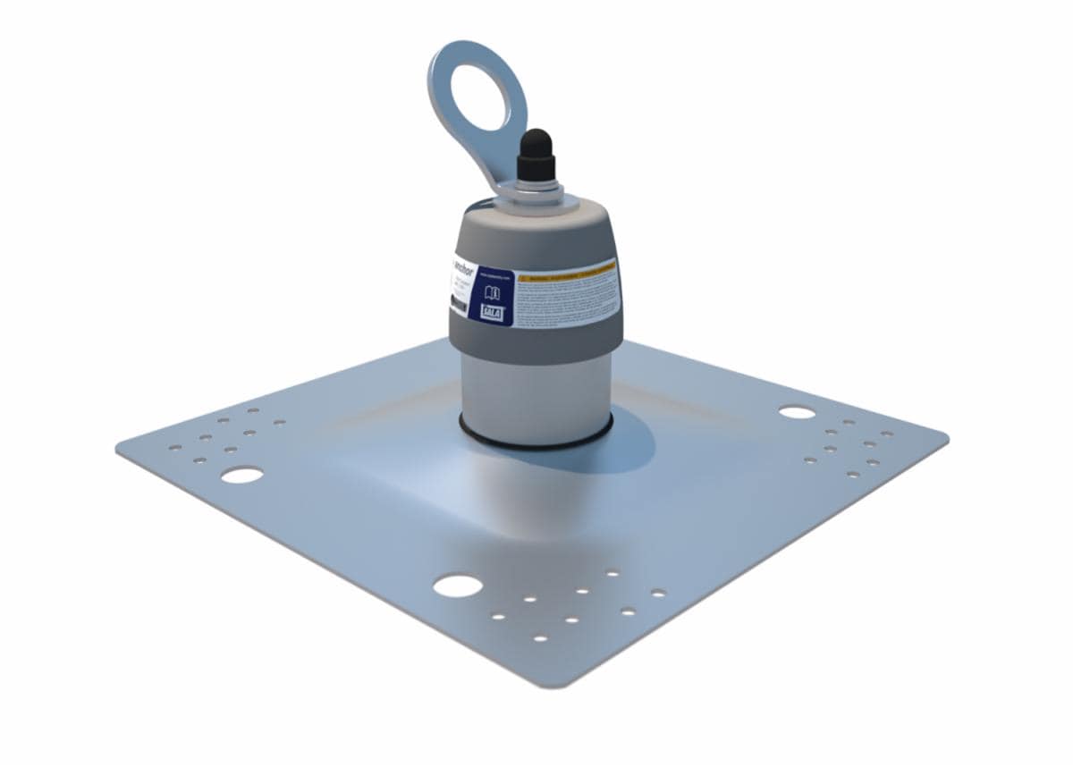 3M™ DBI-SALA® Roof-Safe Anchor Baseplate with Holes 9509381, Zinc Plated Steel, 350 mm x 420 mm