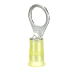 3M™ Scotchlok™ Ring Tongue Terminal, MNG10-610RX, yellow, nylon insulated with insulation grip, stud sizes 6 – 10, 12-10 AWG