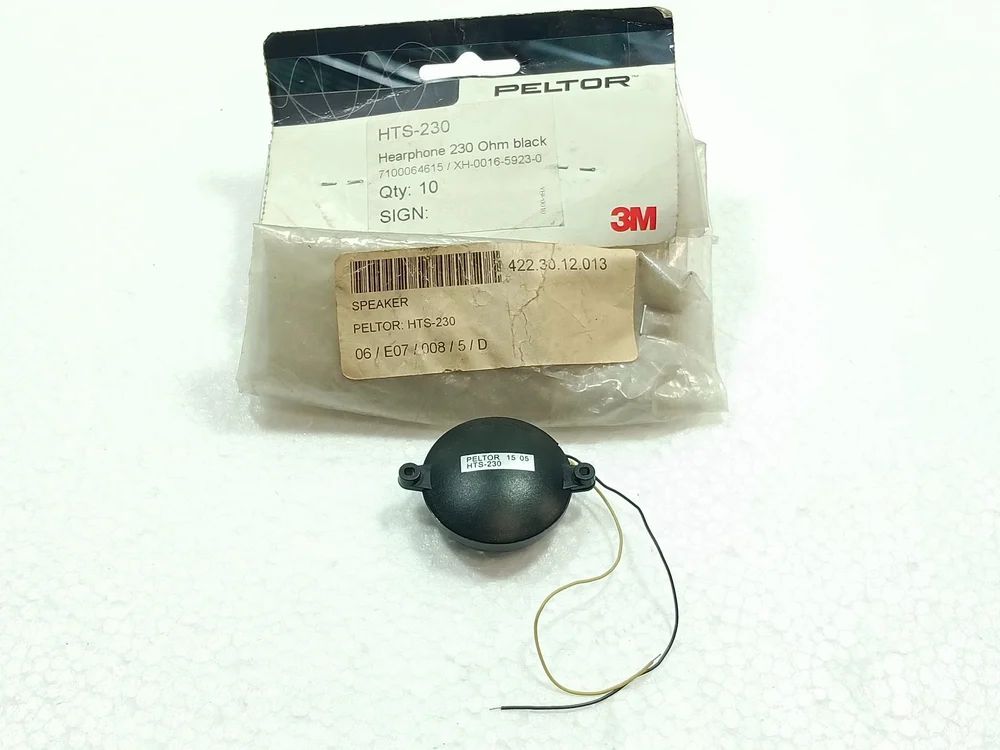 3M™ Peltor™ Earphone with Snap-In Attachment, HTAJ/SP, 230 Ohm