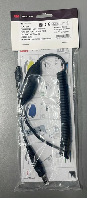 3M™ Peltor™ 2-Core Cable Assembly with Connector and Grommets, L234BX- 01/SP
