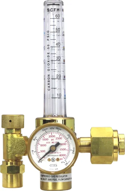 Flowmeter Regulator, 191C w/ 6' Hose, Clamshell Pk