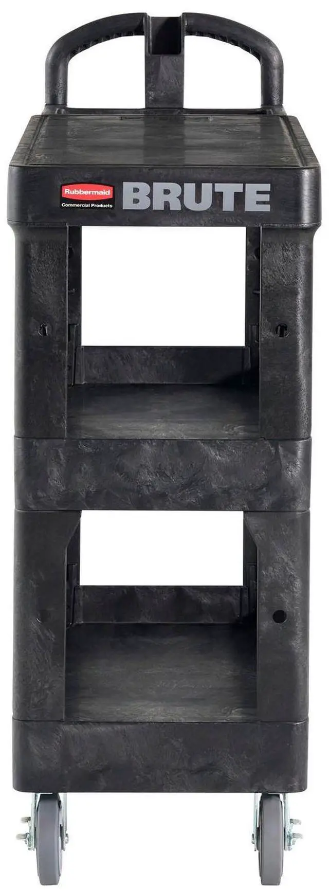 BRUTE® HD ERGO 3 SHELF CART SMALL BLACK