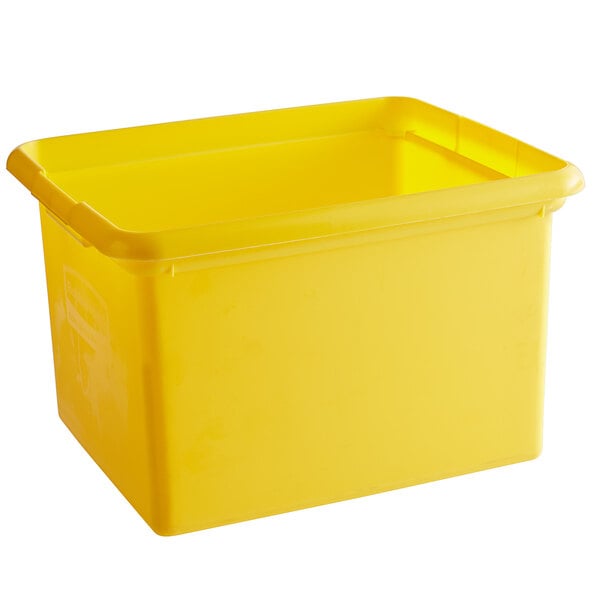 Rubbermaid Commercial Products 30 QT Organizing Bin, Yellow