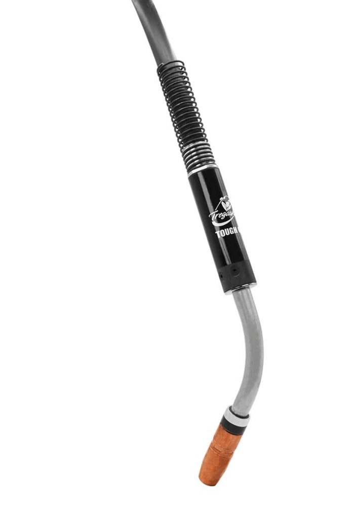 Tregakiss MA1 Fixed Automatic A/C Torch, 385 Amp, 45 Deg Neck, Toughlock 15.0ft, 401-6-62 .035in (0.9mm) – Steel Miller