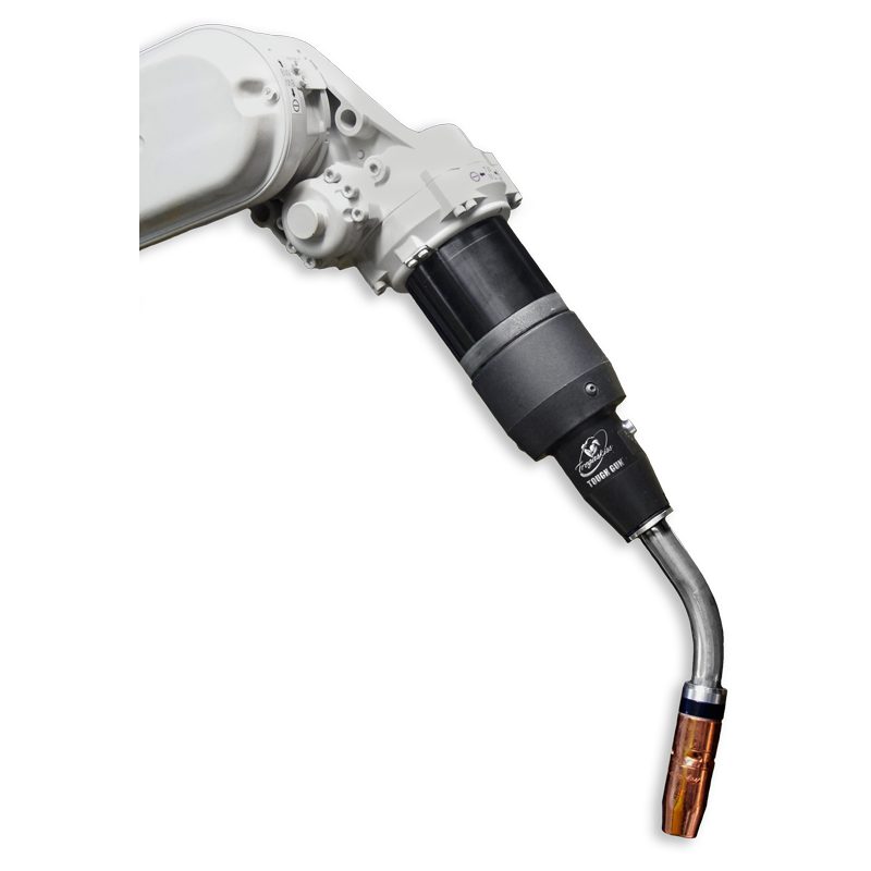 Tregakiss Tough Gun TA3 Robotic A/C Torch,, FANUC 100ID, Solid,, 401-14-62, 45 Deg Neck,, HD Toughlock, .035in (0.9mm) – Steel,