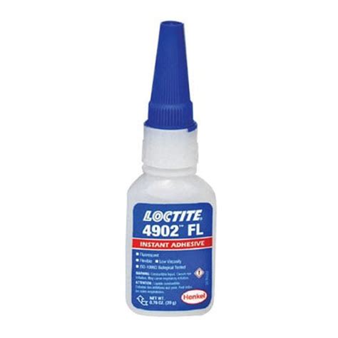 LOCTITE 4902 Instant Adhesive Flexible Low Viscosity Fluorescent 20 gm Net. Wt. Bottle