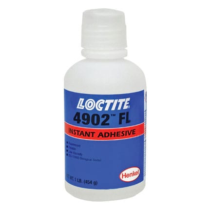 LOCTITE 4902 Instant Adhesive Flexible Low Viscosity Fluorescent 1 lb. Net. Wt. Bottle
