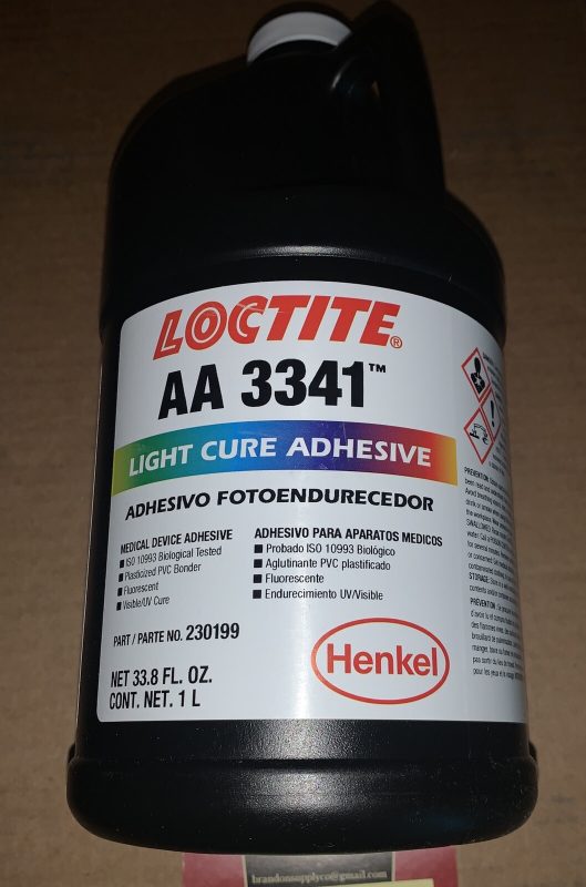 LOCTITE® 3341 MD Light Cure Adhesive (for Plasticized PVC) 1 Litre Bottle