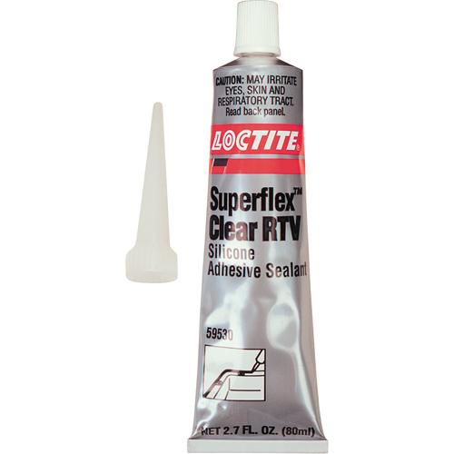 SUPERFLEX® Clear RTV Silicone Adhesive Sealant 0.5 oz. Net Wt. Tube