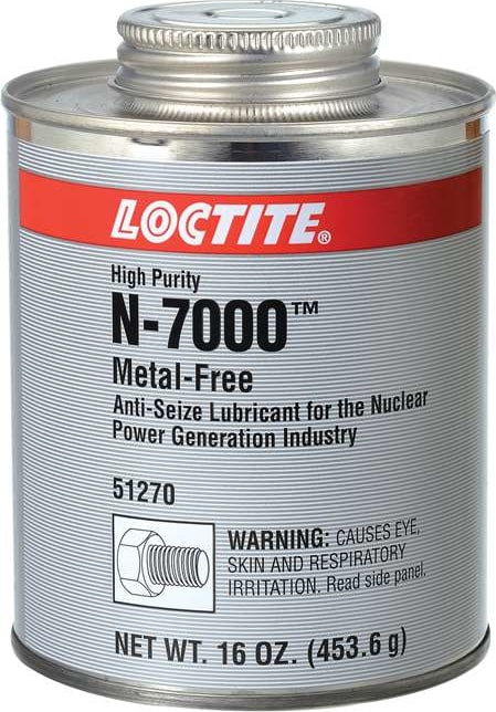 Metal Free N-7000 High Purity Anti-Seize 1 lb. Net Wt. Brush Top