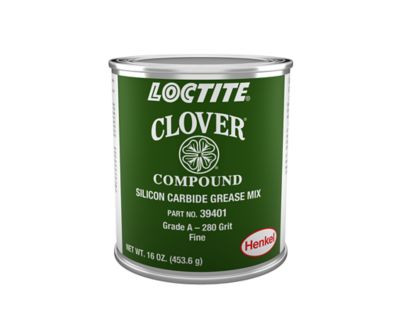 CLOVER® Silicon Carbide Grease Mix Kit 3 oz. Net Wt. Can (includes 2 oz. of 120 grit & 1 oz. of 280 grit)