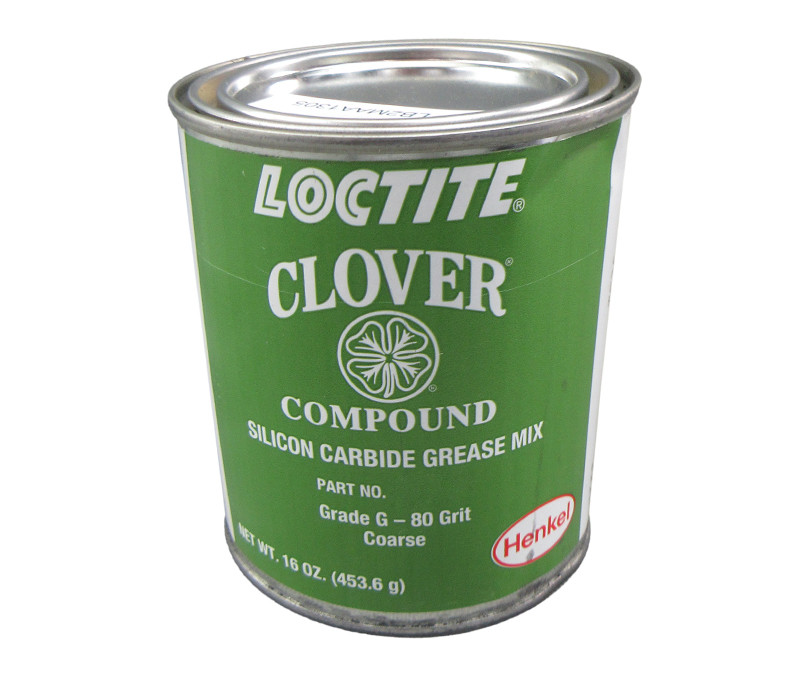 CLOVER® Silicon Carbide Grease Mix 1 lb. Net Wt. Can, Grit 80, Grade G