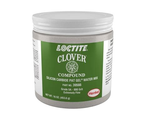 CLOVER® Silicon Carbide PAT GEL® Water Mix 1 lb. Net Wt. Can, Grit 800, Grade 5A