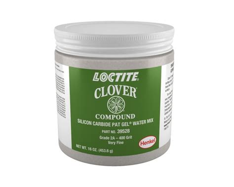CLOVER® Silicon Carbide PAT GEL® Water Mix 1 lb. Net Wt. Can, Grit 400, Grade 2A