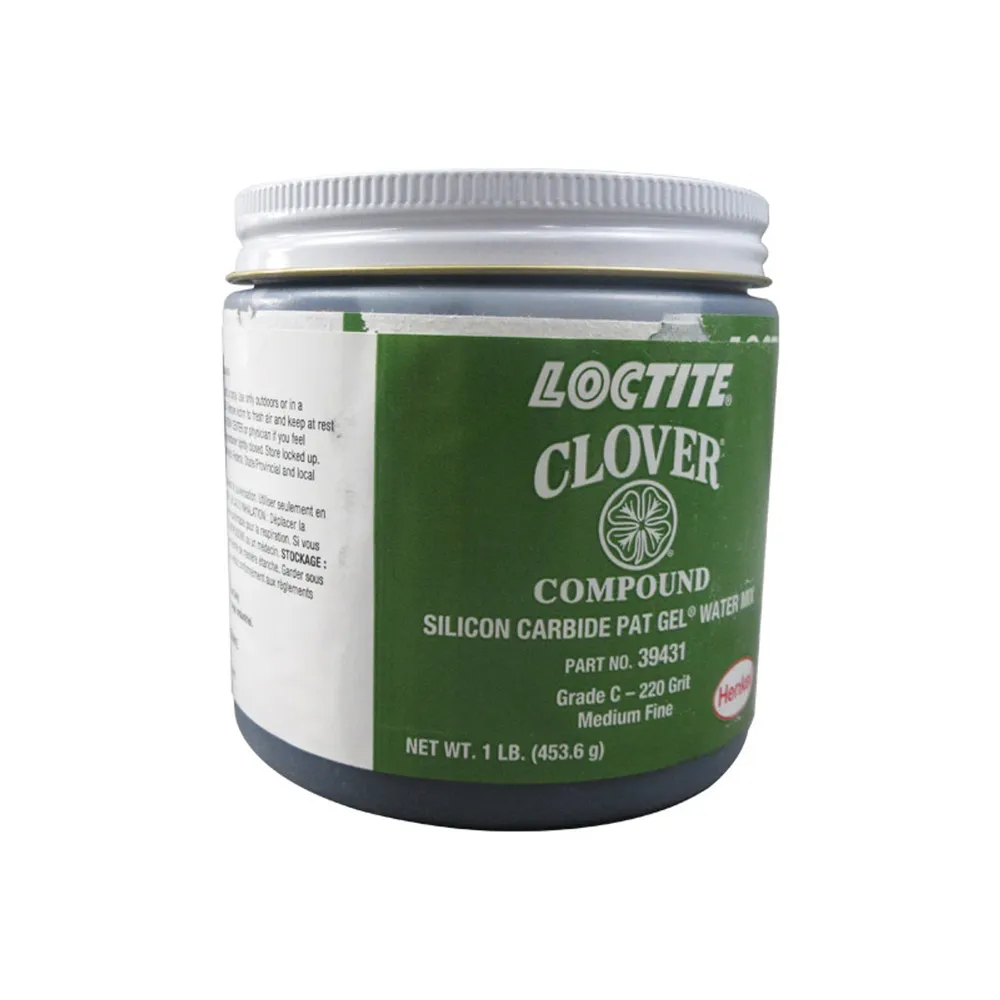 CLOVER® Silicon Carbide PAT GEL® Water Mix 1 lb. Net Wt. Can, Grit 220, Grade C