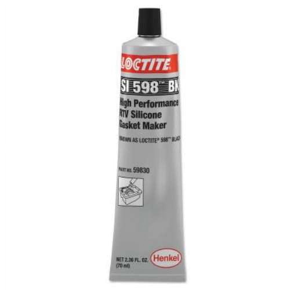 RTV 598 Black Silicone High Performance 80 ml Tube