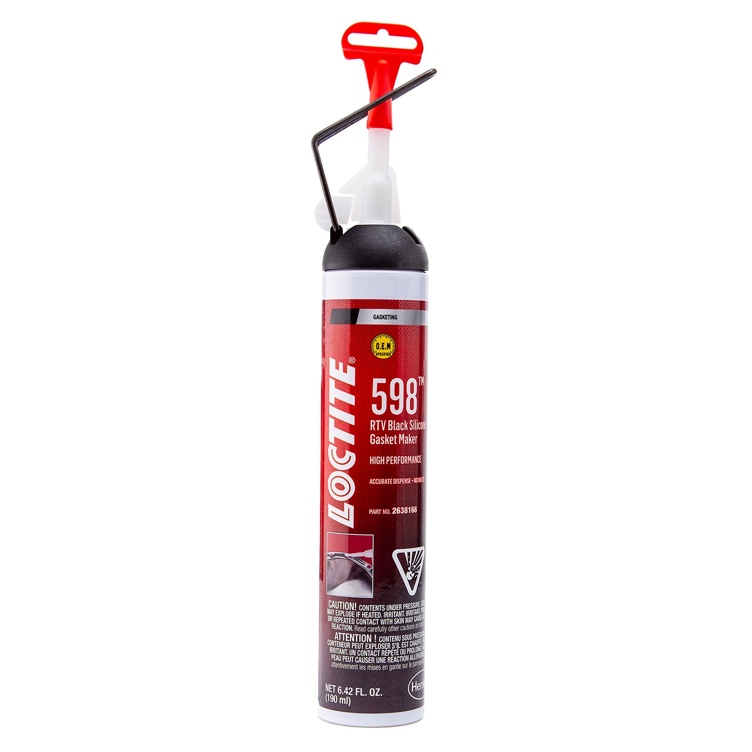 LOCTITE 598 Black RTV Silicone High Performance 190 ml Aerosol Can