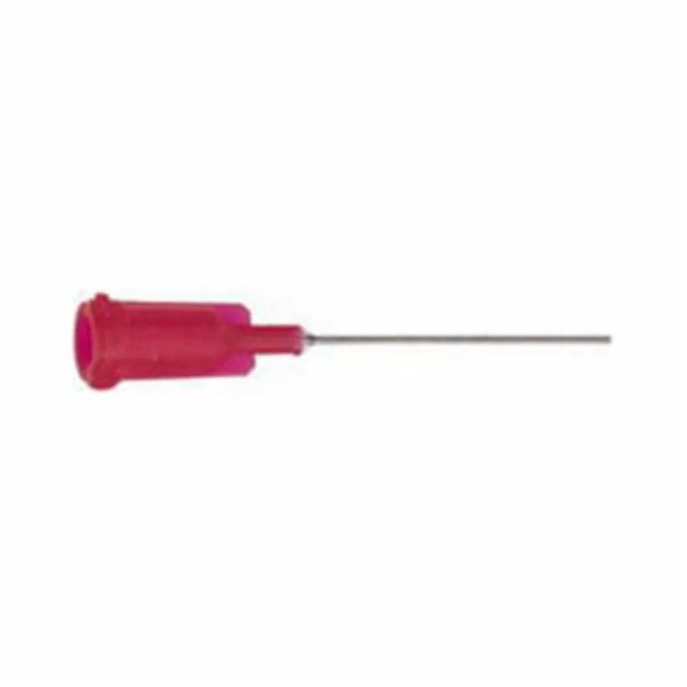 #25GA S/S Straight, Red, 1.5" Long (50) Each