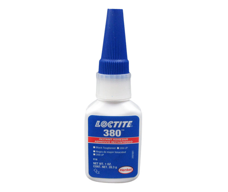 Empty 1 oz. Black Instant Adhesive Bottle (Bottle only. For cap, order 500108) Each