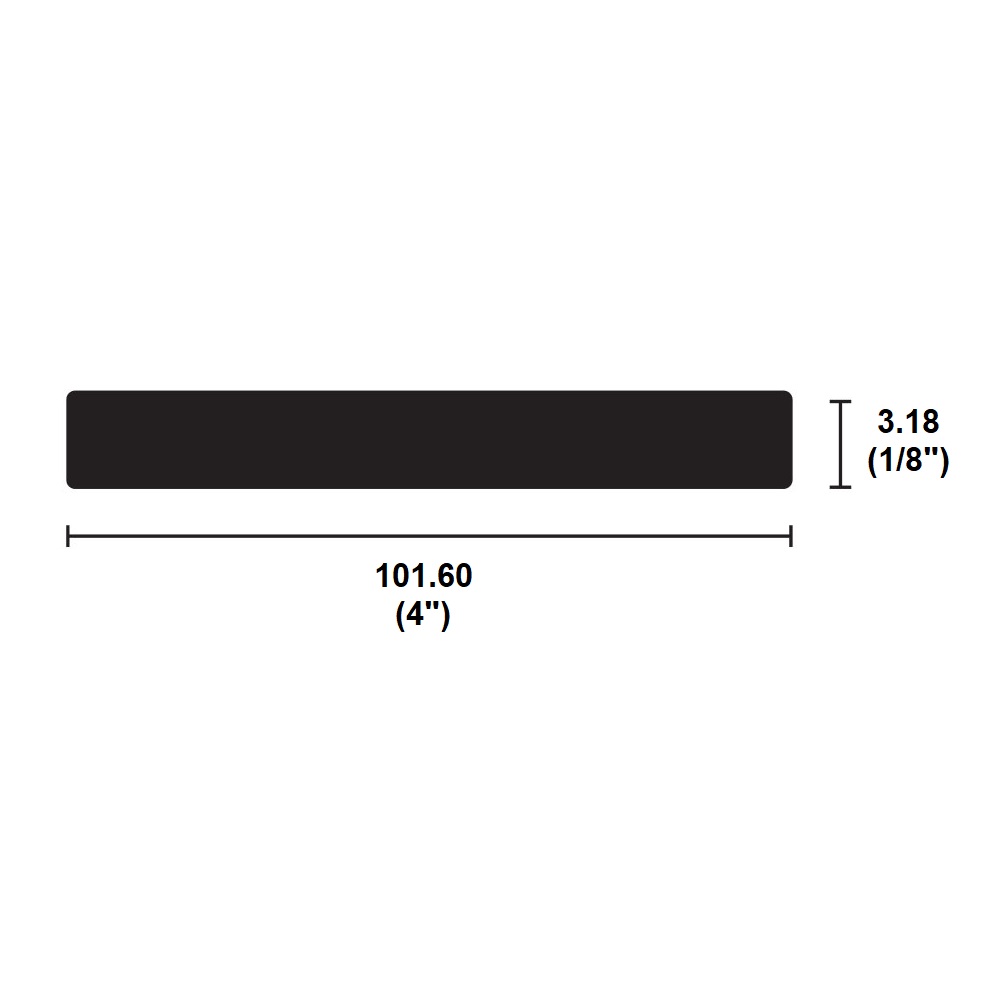 1" x 4" x 1/8" NBR Lapshear (1) Each