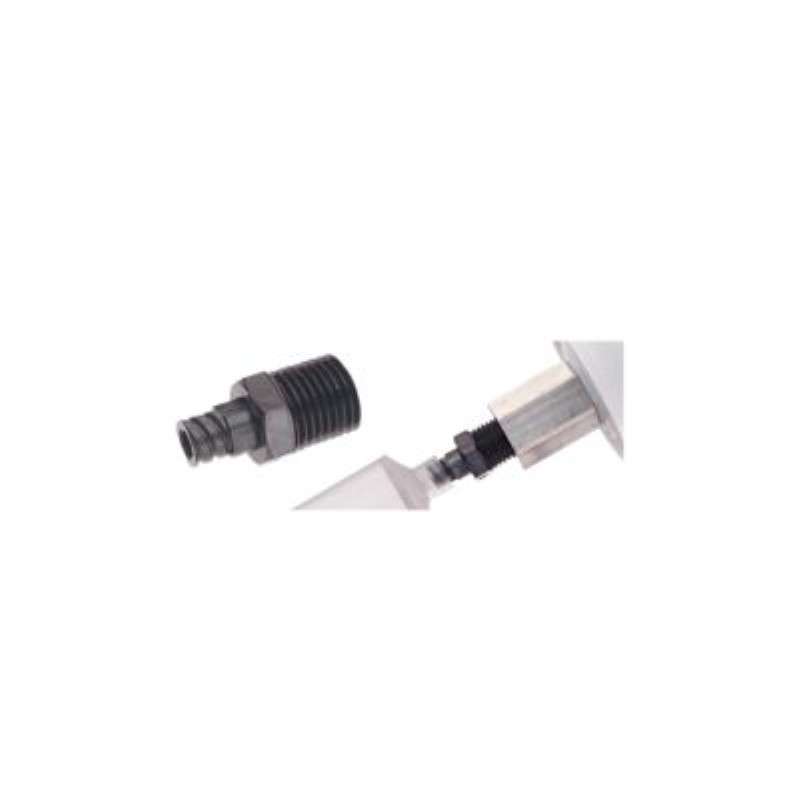 Cartridge-Syringe adapter: 1/4" MNPT x Female Luer for downloading (5 pack) Each