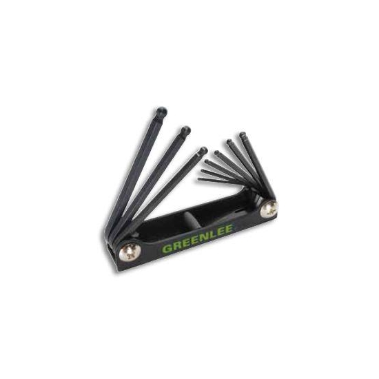 9-Piece Folding Ball-end Hex-key Set