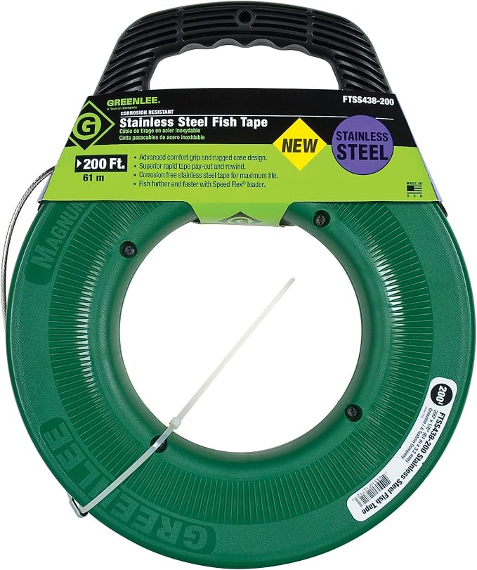 200' Stainless Steel Replacement Fish Tape