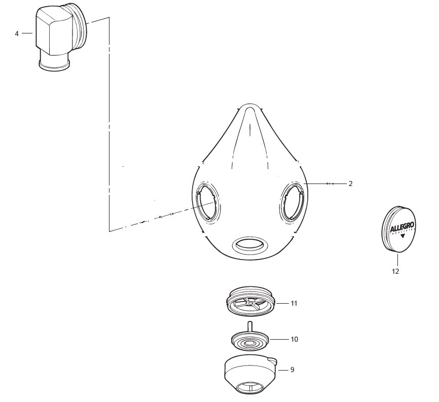 HALF MASK SKIRT ASSEMBLY