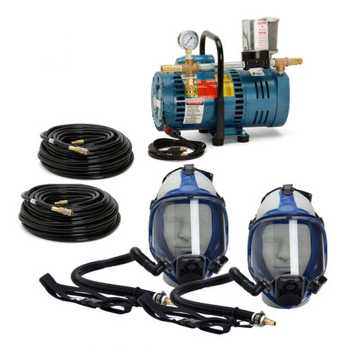 2-WK BRTHAIR MASK SYS,100'HOSE,220V