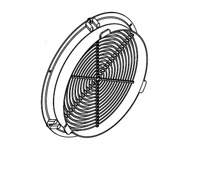 8" BLOWER PLASTIC DUCT CONNECTOR
