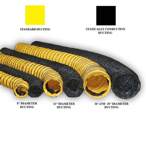 15’ of 20" Statically Conductive Ducting