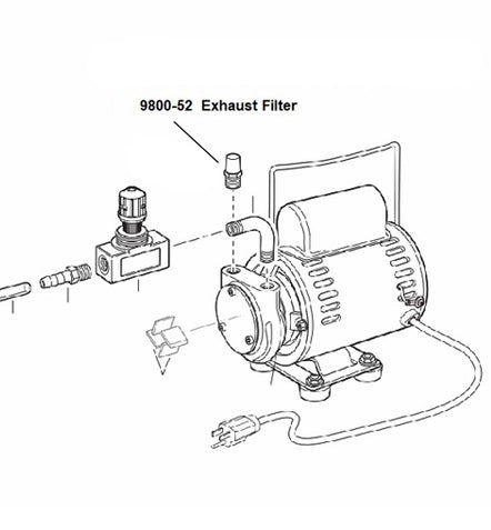 EXHAUST FILTER METAL(9800/9801)