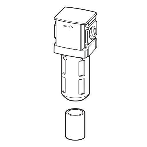 6 MICRON FLTR REGULATOR MANUAL DRAIN HP