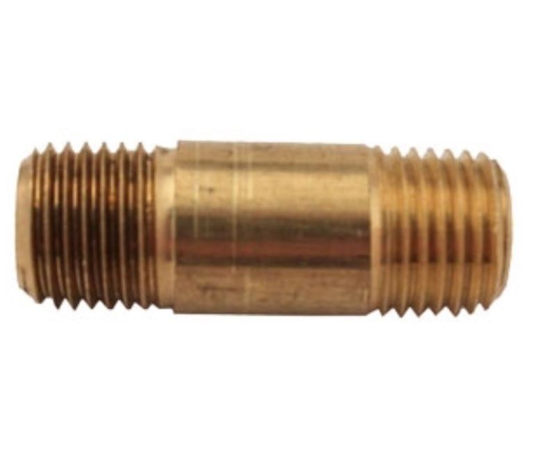 1/4" X 1 1/2" NIPPLE LP BRASS