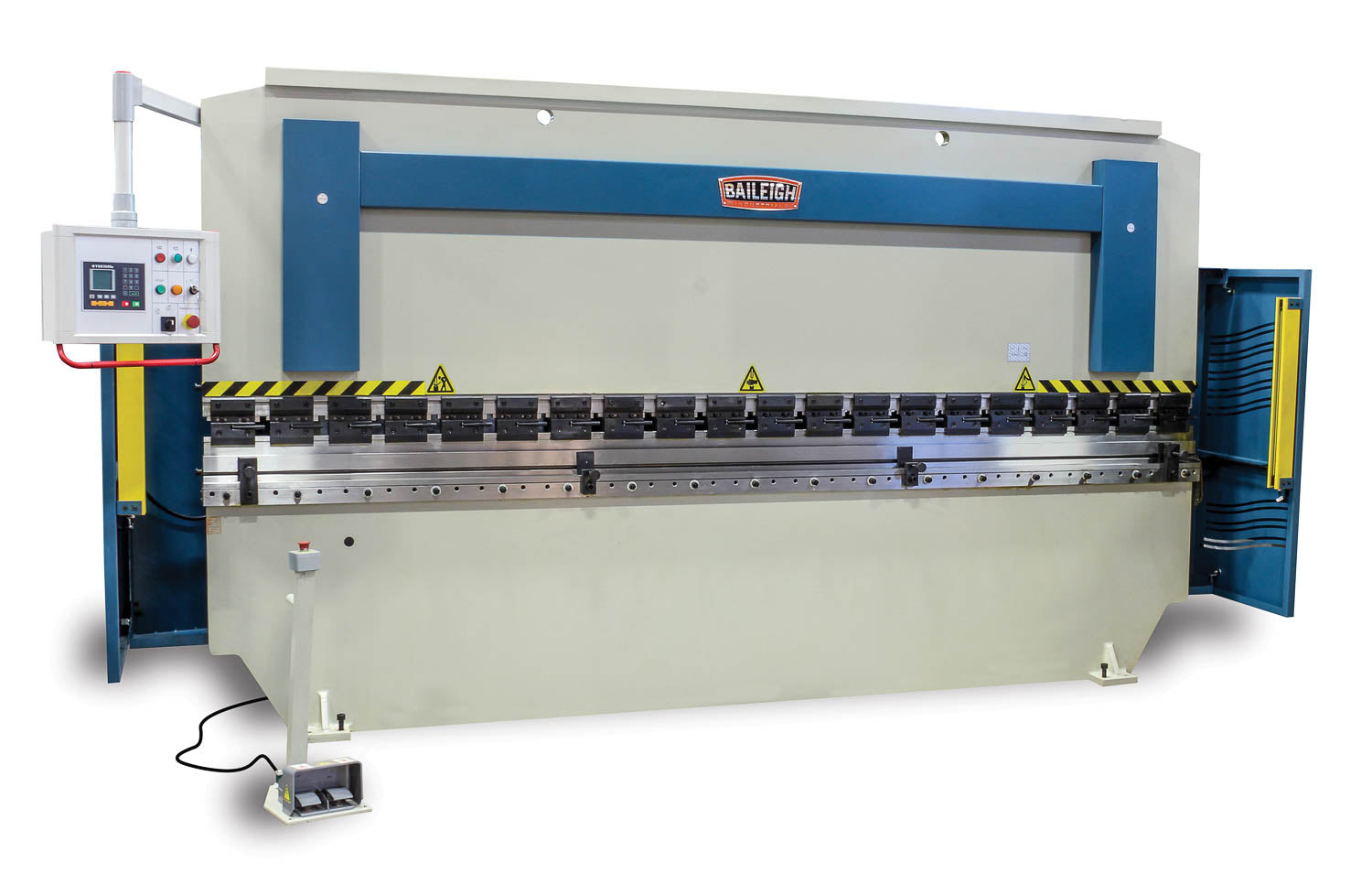 BP-14013CNC; 220V 3Phase 140Ton, 157" 2Axis Programmable Hydraulic Press Brake Distance Between Housings is 124"