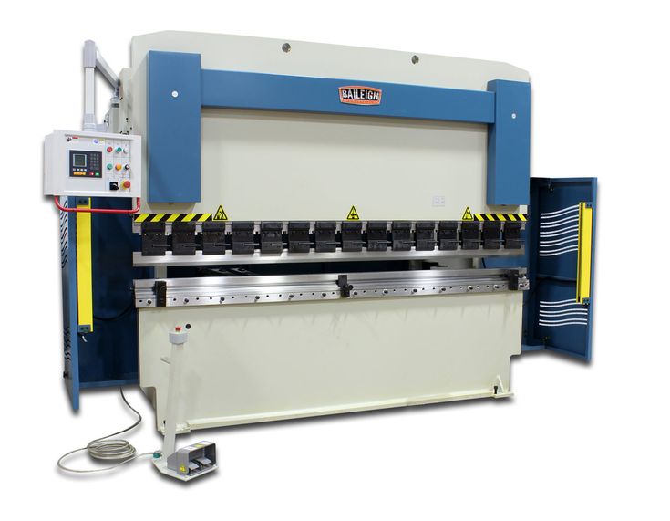 BP-22410CNC; 220V 3Phase 224Ton 20" 2Axis Programmable Hydraulic Press Brake. Distance Between Housings is 102"