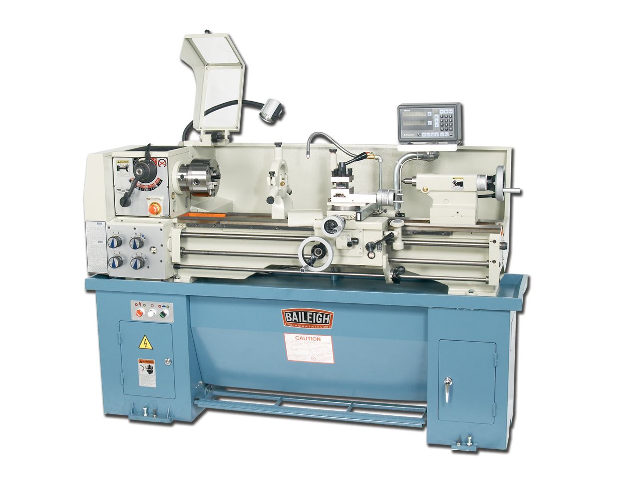PL-1340; 13:x40" Precision Geared Head Lathe with Mitutoyo DRO 2 HP,220V 1Phase