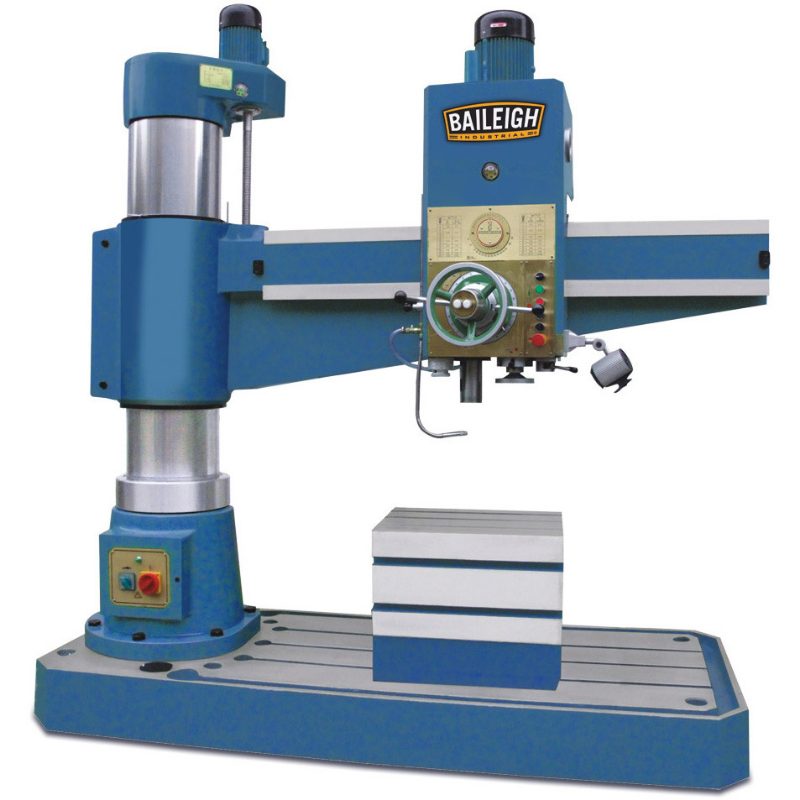 RD-1600H; 5' Hydraulic Radial Drill, MT5 Spindle, Includes Quick and Tappinig Chuck 5-1/4HP, 220V 3Phase