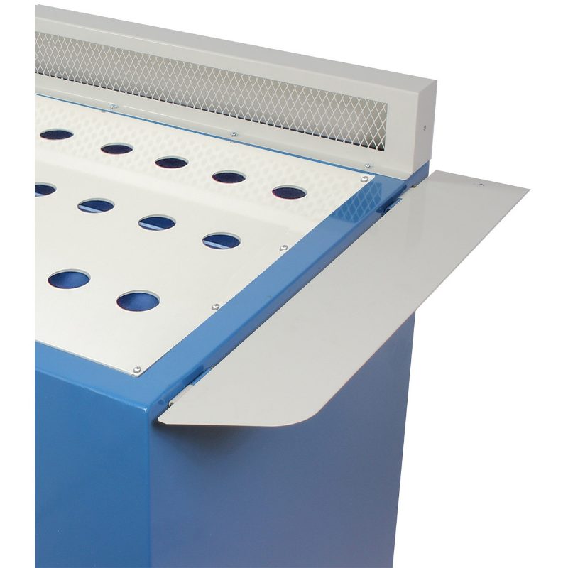 DDTM-5922; 59" x 22" Metal Down Draft Table, Fire Resistant Filter, 1790 CFM ( 2) 1/2HP, 110V, Single Phase motors
