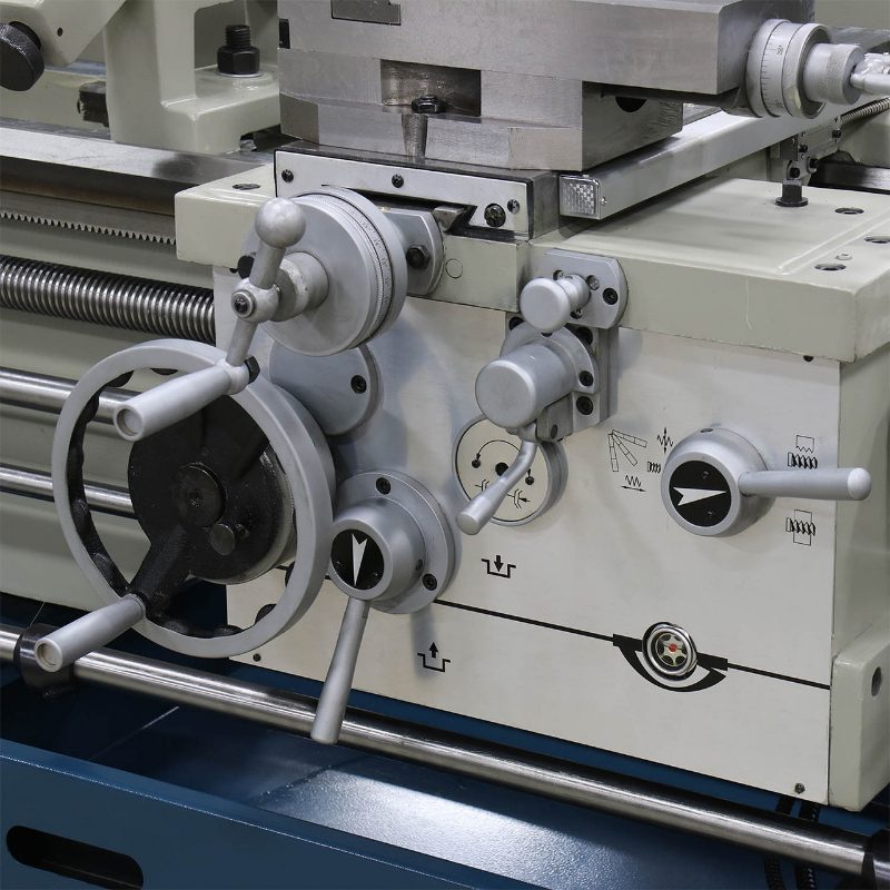 PL-1860E-1.0; 18" x 60" Geared Head Lathe with DRO 7-1/2HP, 220V 3Phase