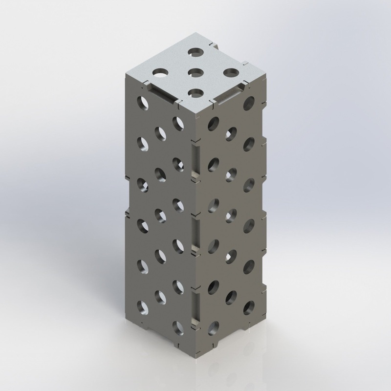 WJT-SB1144UW-16 11.75X4X4" Square Block