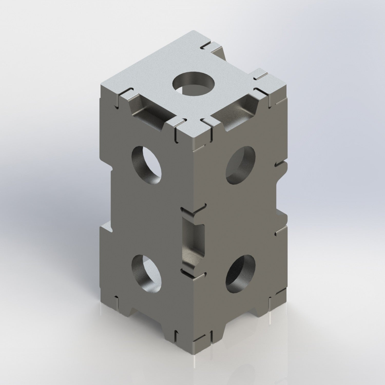 WJT-SB422UW-16 4X2X2" Square Block 16MM Holes