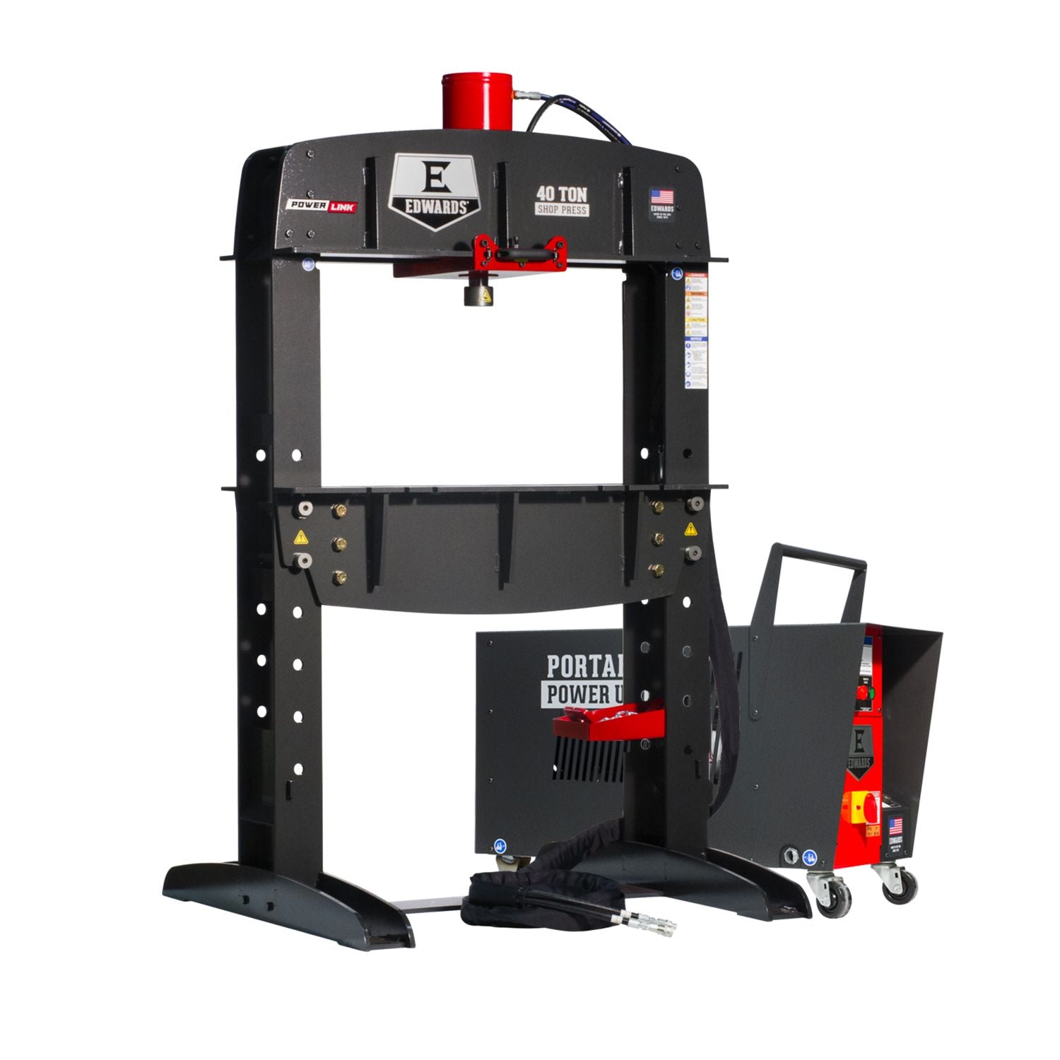 40 Ton Shop Press and Portable Power Unit 3 Phase, 230 Volt