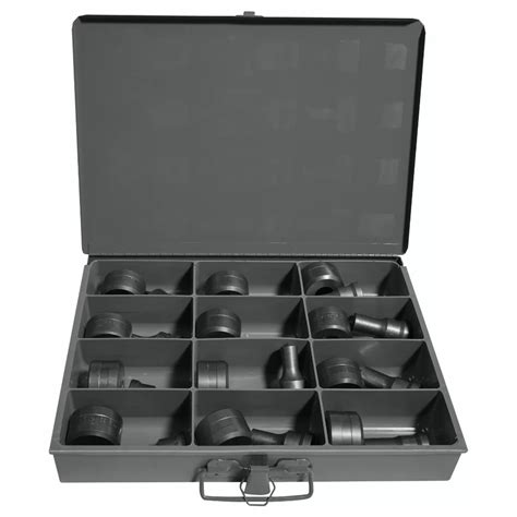 12 Piece Round Metric Punch & Die Set with Storage Case