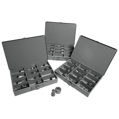 32 Piece Round Punch & Die Set with Storage Cases