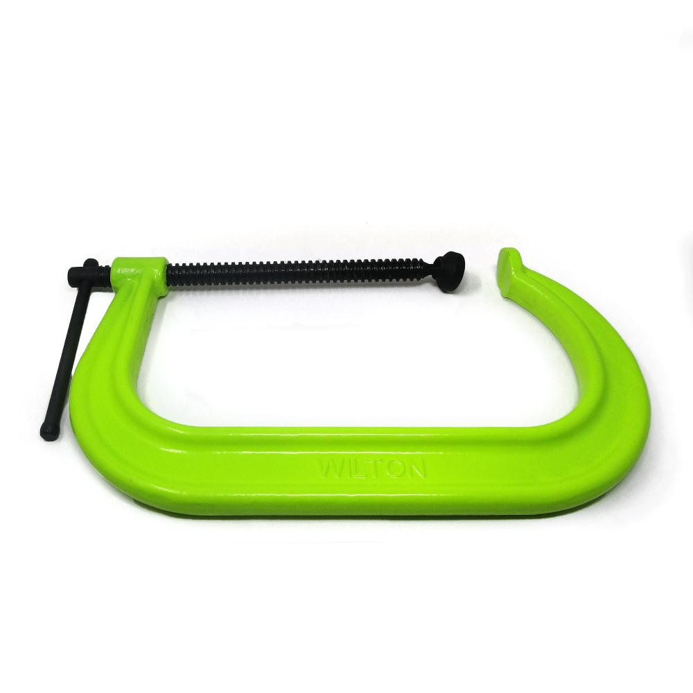 410SF, 400 Series Hi-Vis Safety C-Clamp, 2" – 10-1/8" Jaw Opening, 5-7/8" Throat Depth