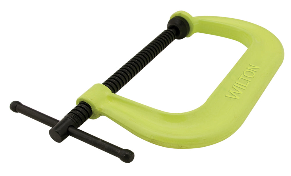 412SF, 400 Series Hi-Vis Safety C-Clamp, 2" – 12-1/4" Jaw Opening, 6-1/4" Throat Depth