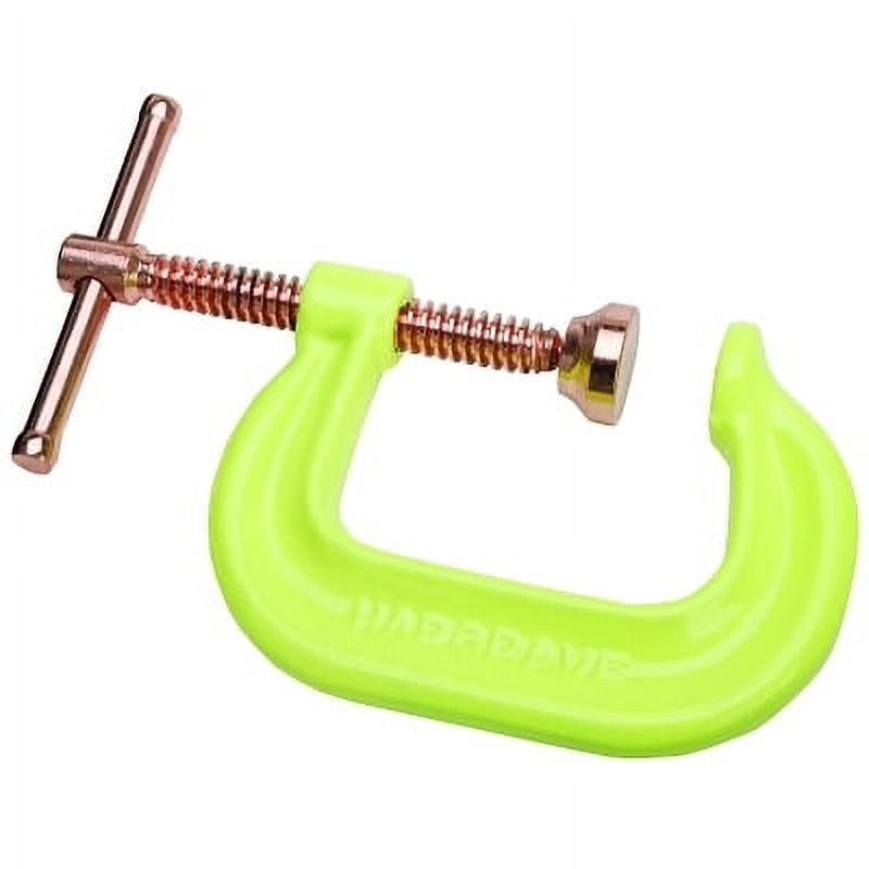 408CS, Spark-Duty Drop Forged Hi-Vis C-Clamp, 0 –8-1/4” Opening, 4-15/16” Throat Depth