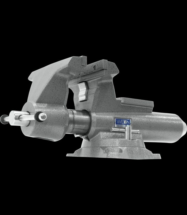 8100M, Mechanics Pro 10" Jaw Width, Round Channel Vise with Swivel Base
